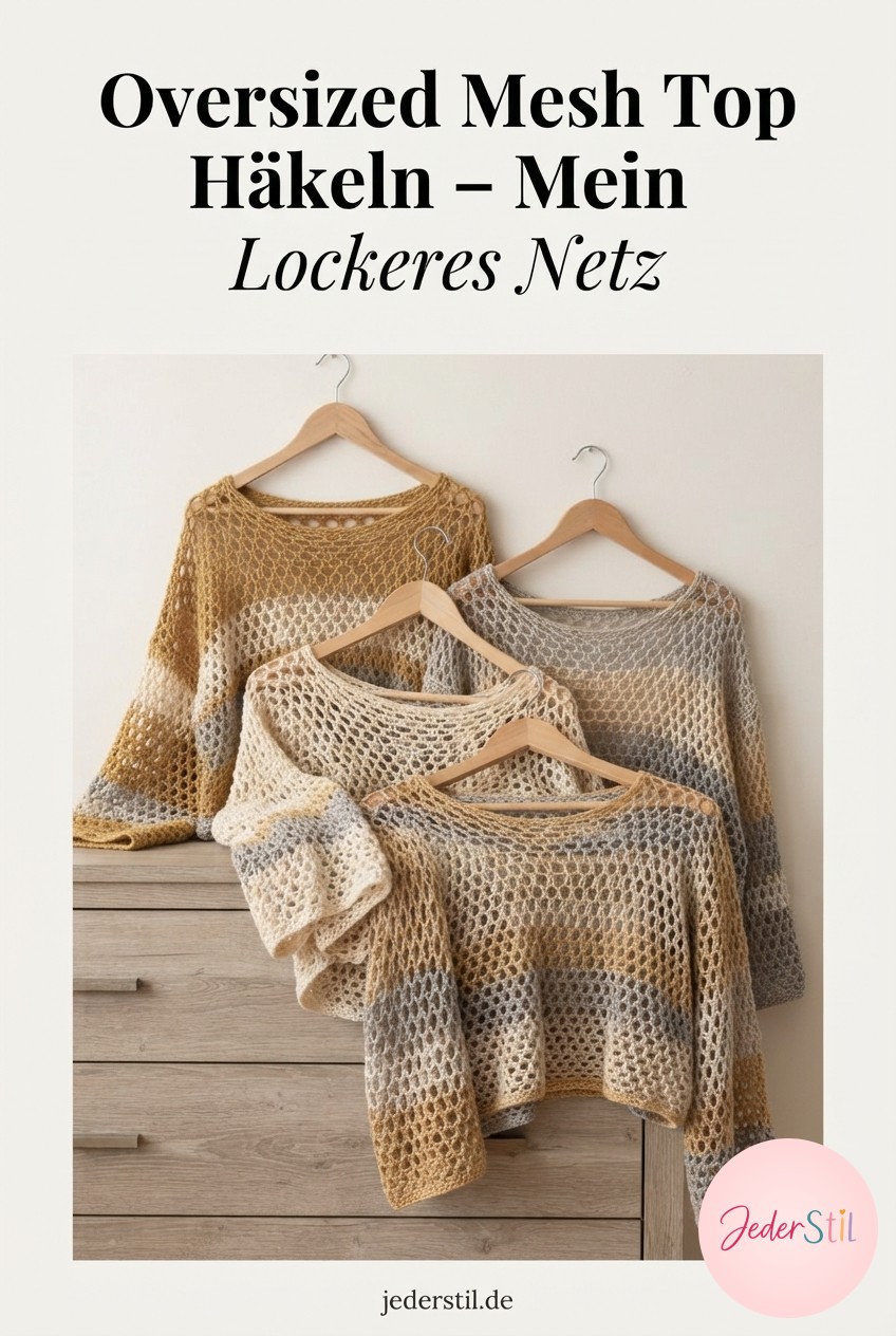 Oversized Mesh Top Häkeln - Mein Lockeres Netz -