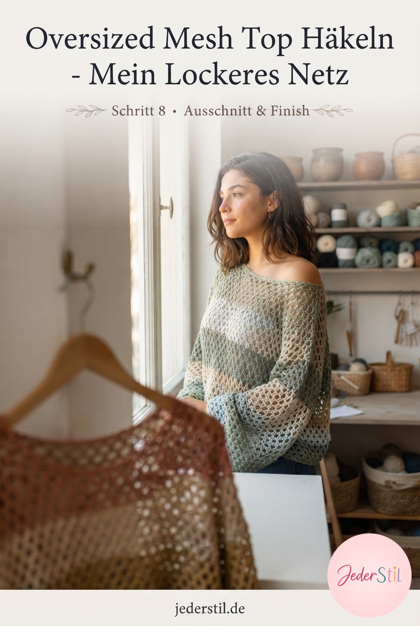Oversized Mesh Top Häkeln - Mein Lockeres Netz -