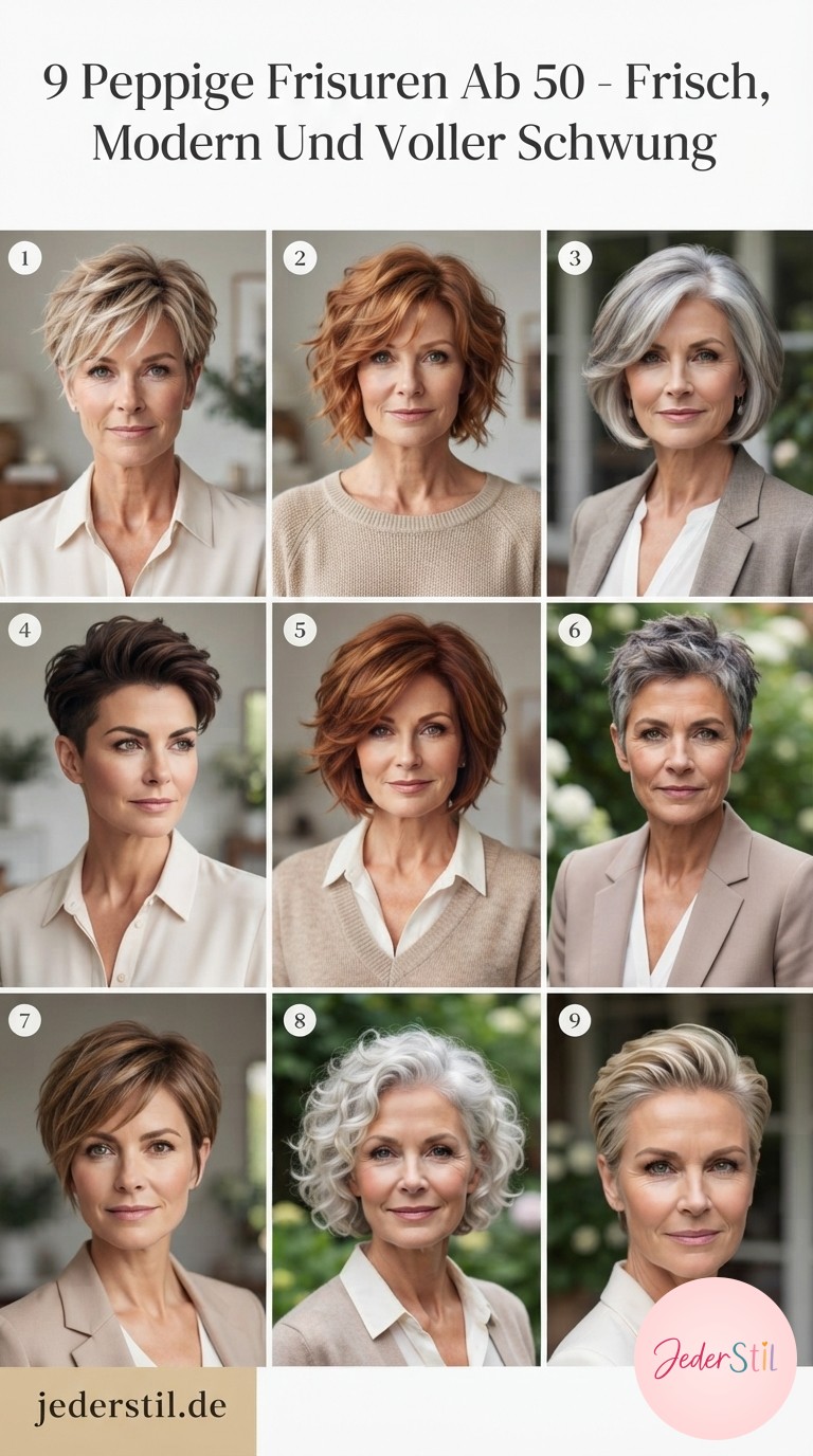 9 Peppige Frisuren Ab 50 - Frisch, Modern Und Voller Schwung