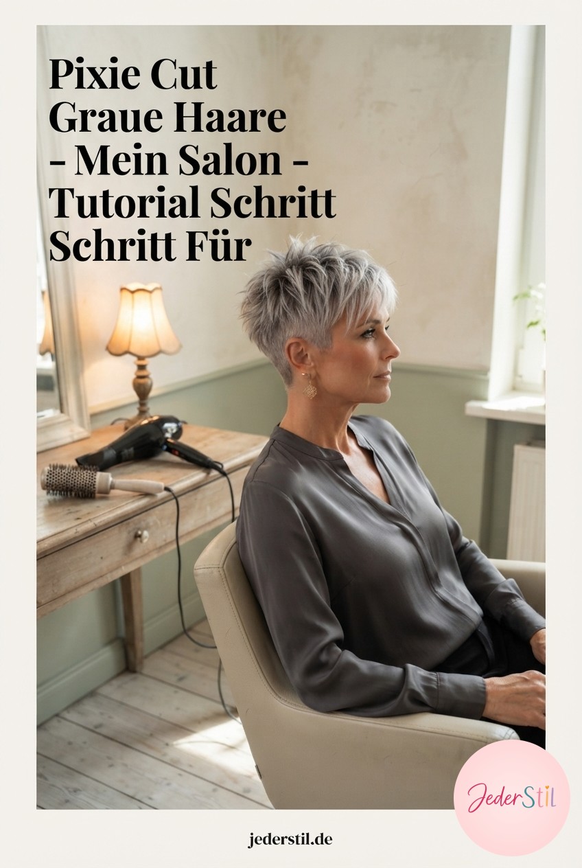 Pixie Cut Graue Haare - Mein Salon - Tutorial Schritt Für