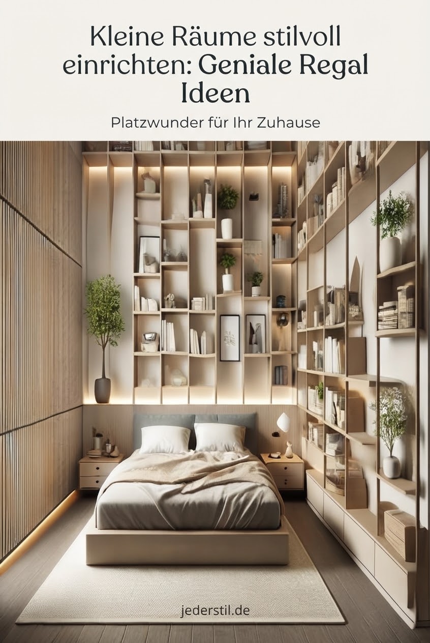 Kleine Räume stilvoll einrichten: Geniale Regal Ideen