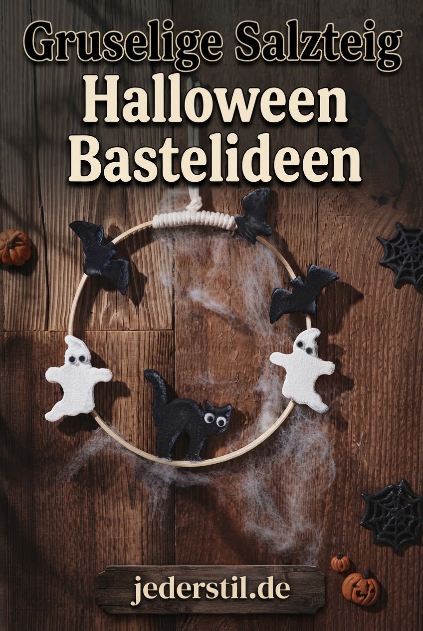 Gruselige Salzteig Halloween Bastelideen