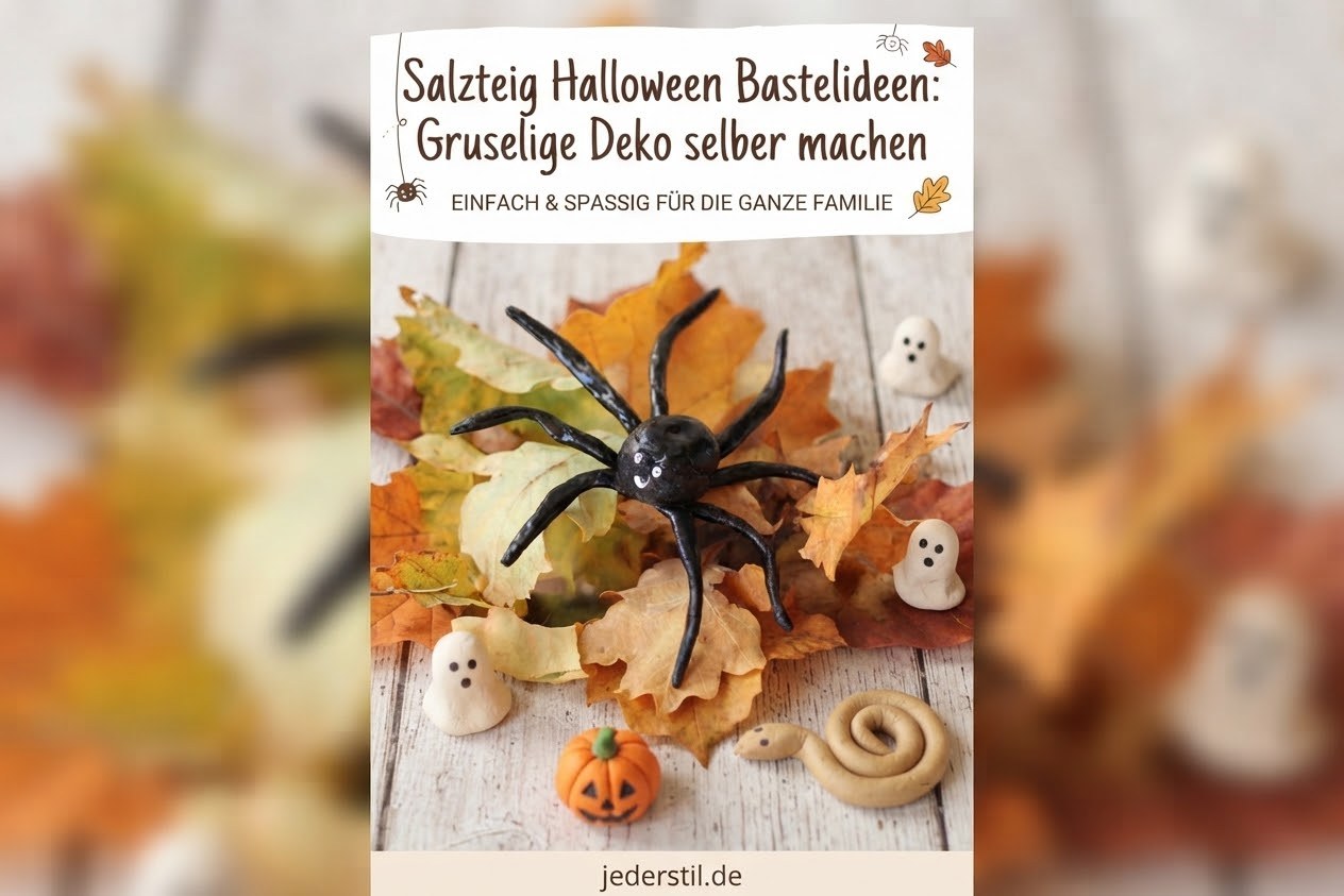 Salzteig Halloween Bastelideen: Gruselige Deko selber machen