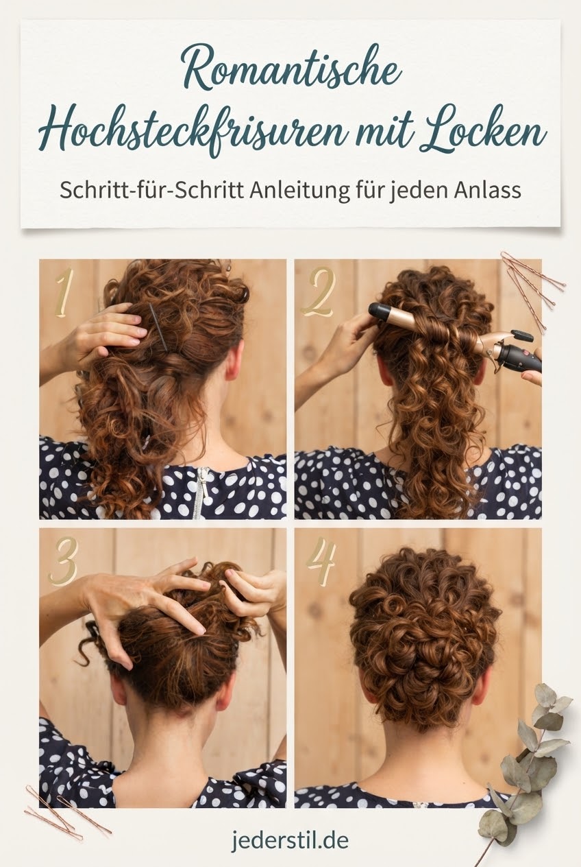 Romantische Hochsteckfrisuren mit Locken