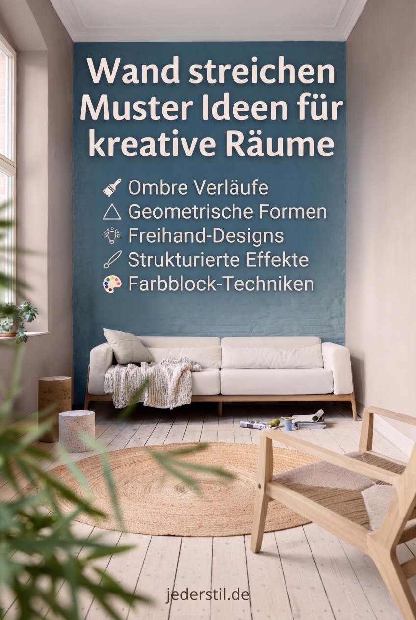 Wand streichen Muster Ideen für kreative Räume