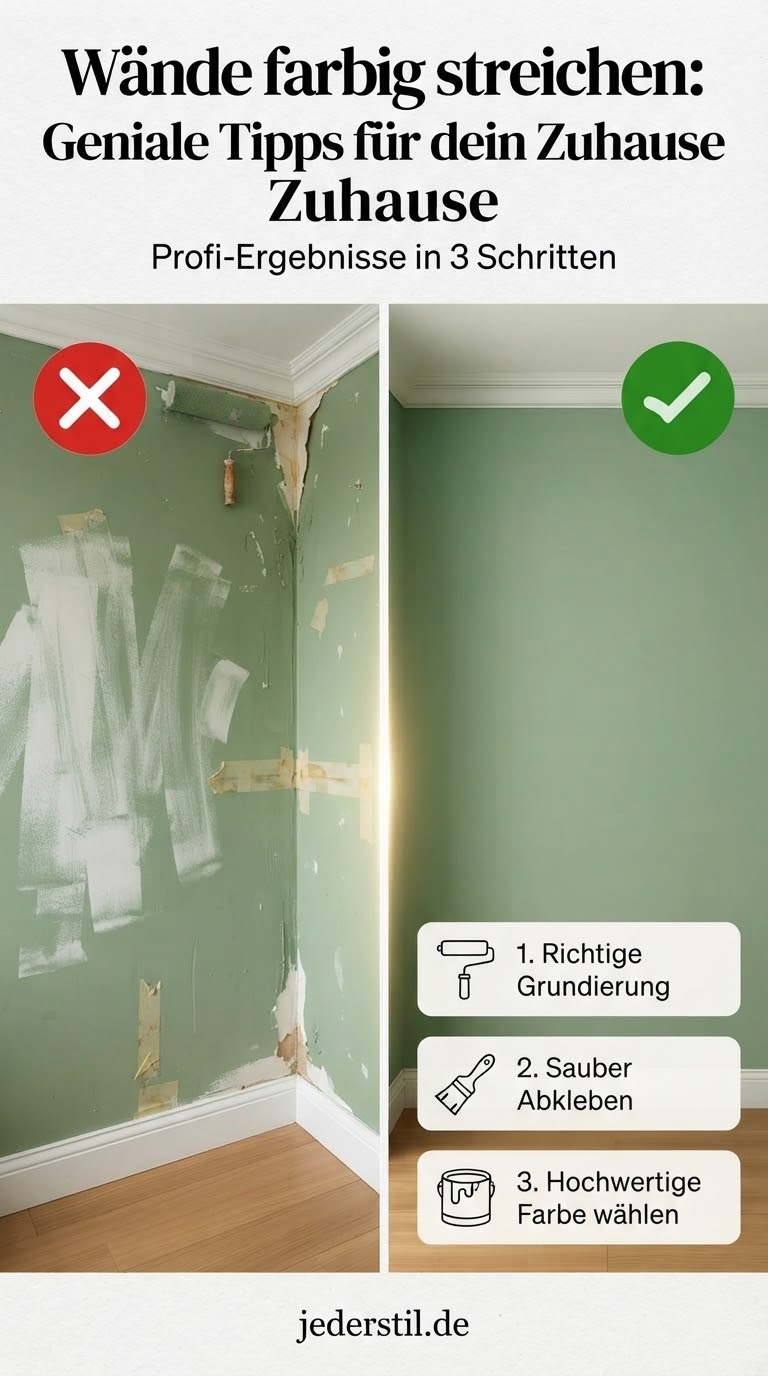 Wände farbig streichen: Geniale Tipps für dein Zuhause