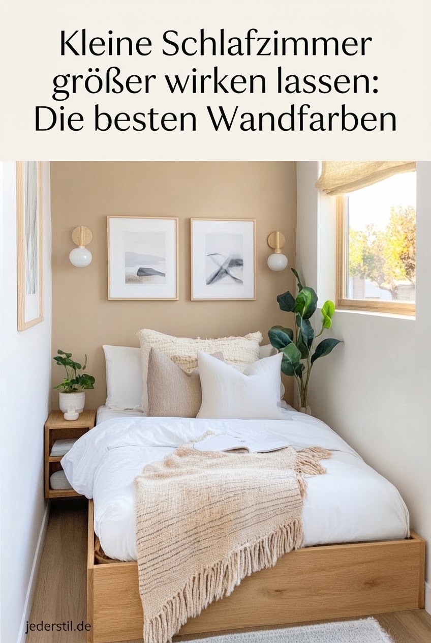 Kleine Schlafzimmer größer wirken lassen: Die besten Wandfarben