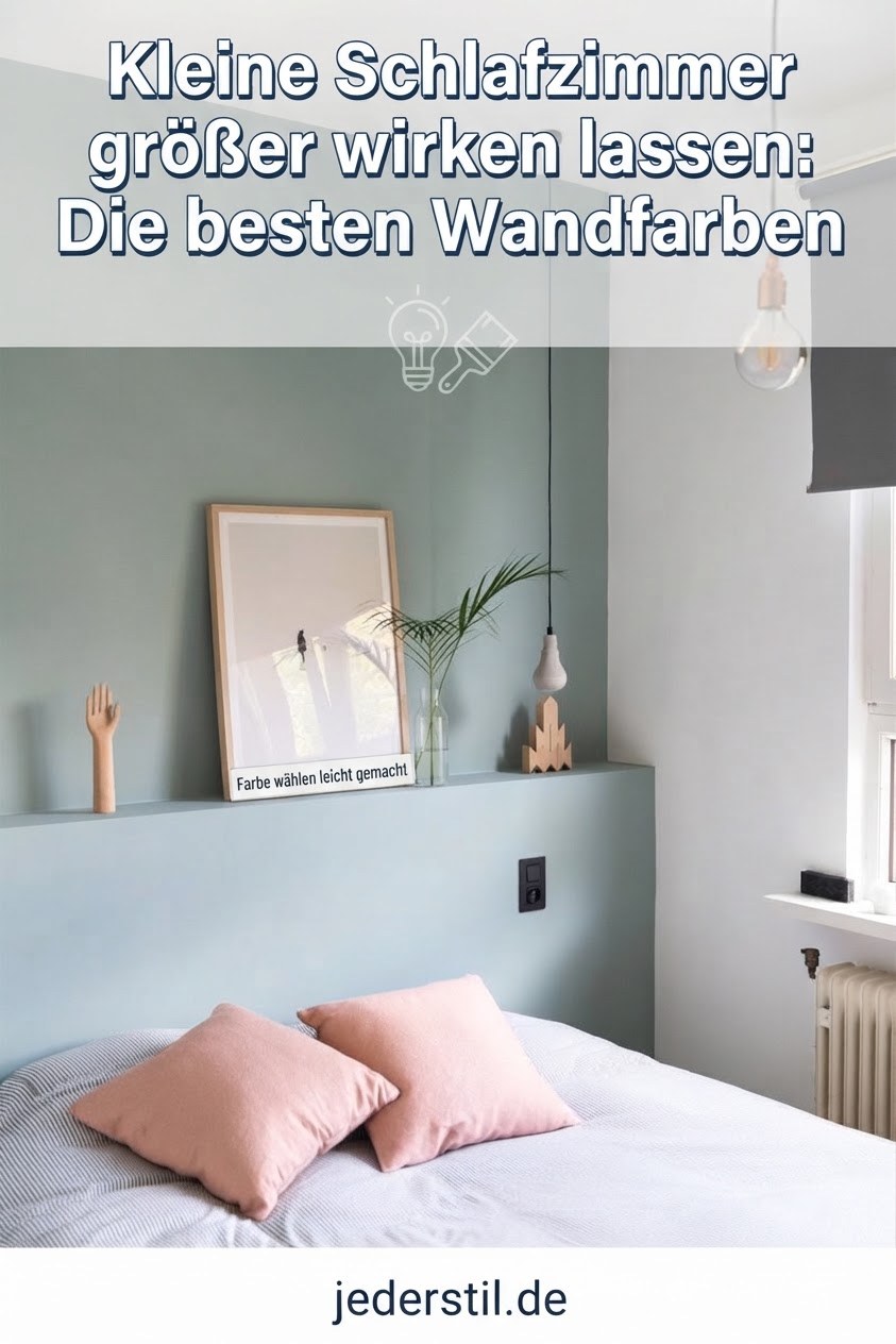 Kleine Schlafzimmer größer wirken lassen: Die besten Wandfarben