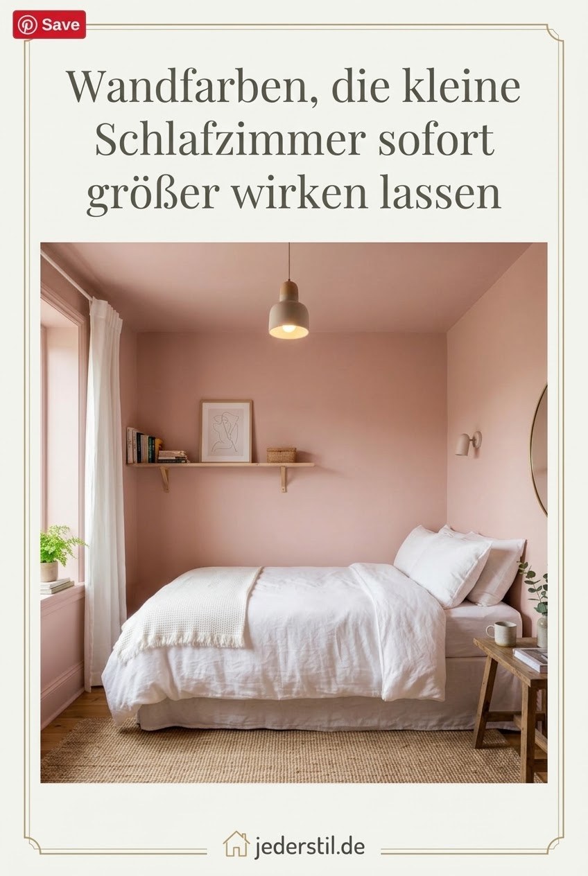 Wandfarben, die kleine Schlafzimmer sofort größer wirken lassen