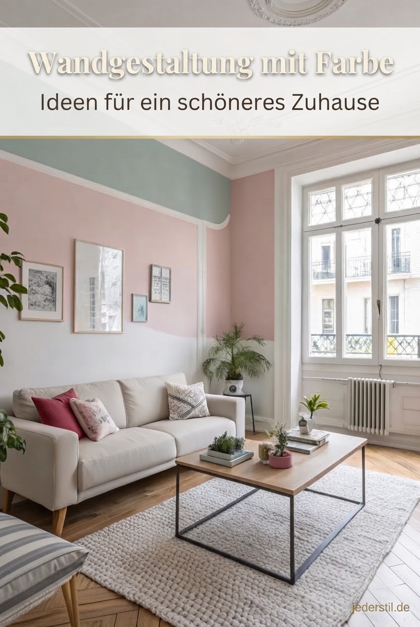 Wandgestaltung mit Farbe Ideen für ein schöneres Zuhause