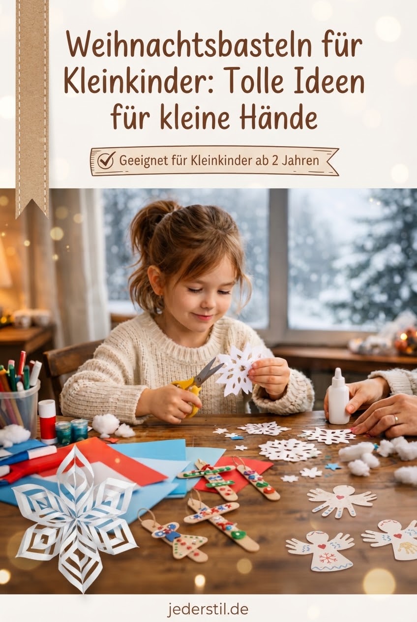 Weihnachtsbasteln für Kleinkinder: Tolle Ideen für kleine Hände