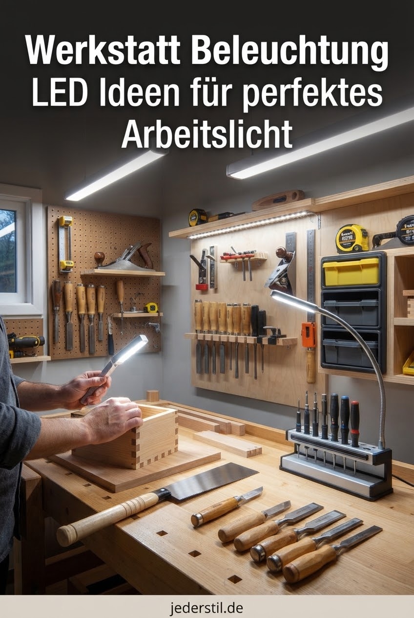 Werkstatt Beleuchtung LED Ideen für perfektes Arbeitslicht