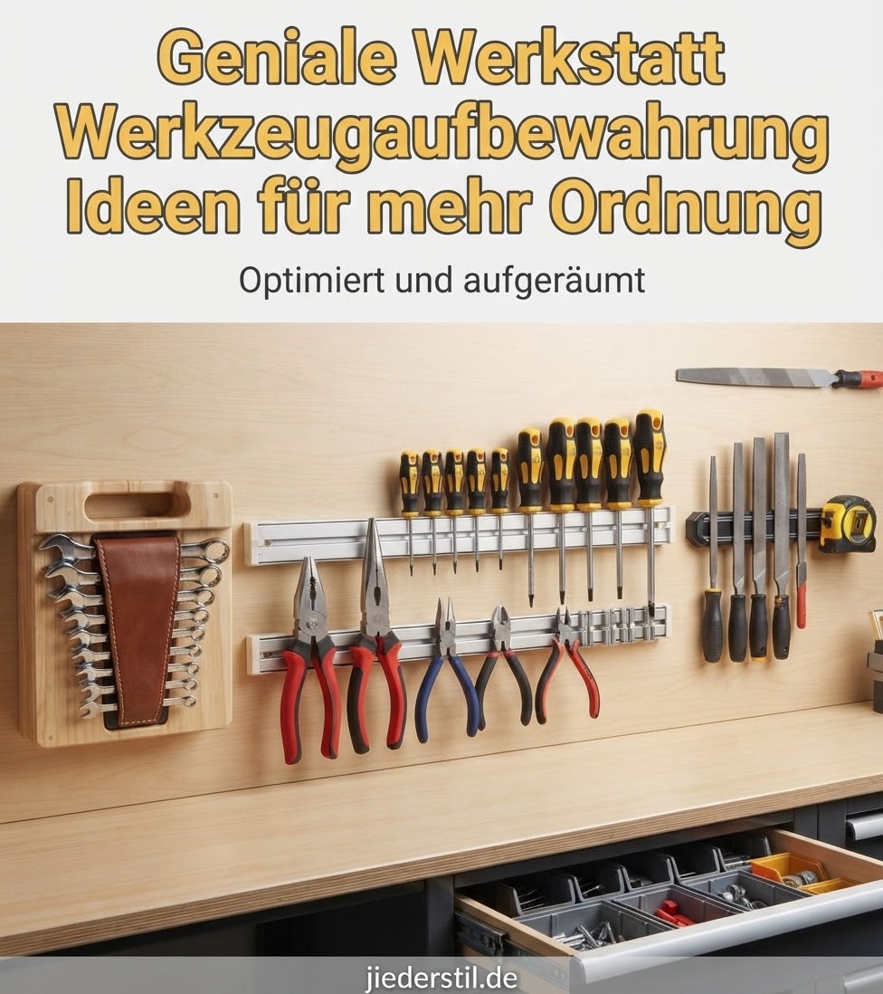 Geniale Werkstatt Werkzeugaufbewahrung Ideen für mehr Ordnung