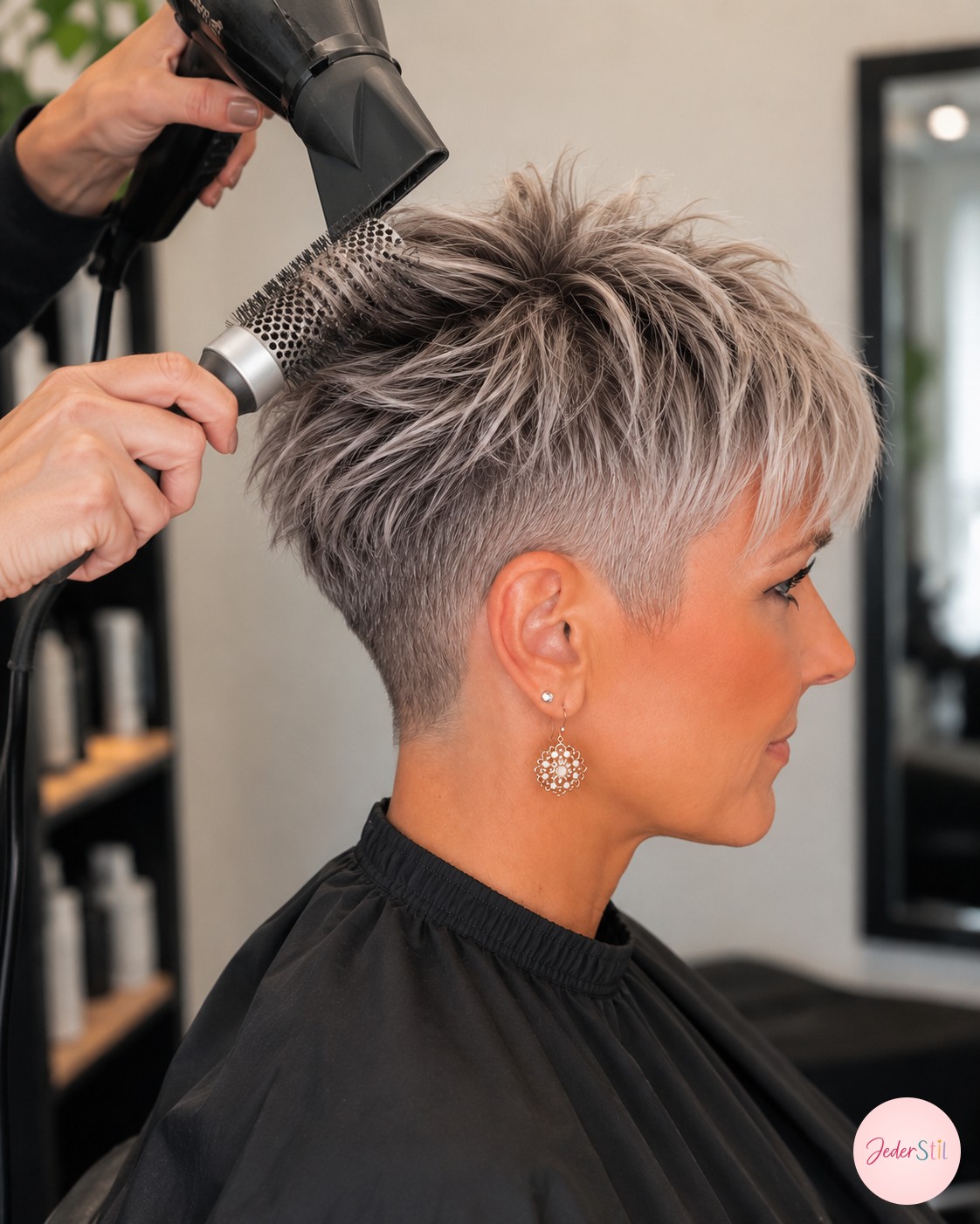 Pixie Cut Graue Haare - Mein Salon - Tutorial Schritt Für