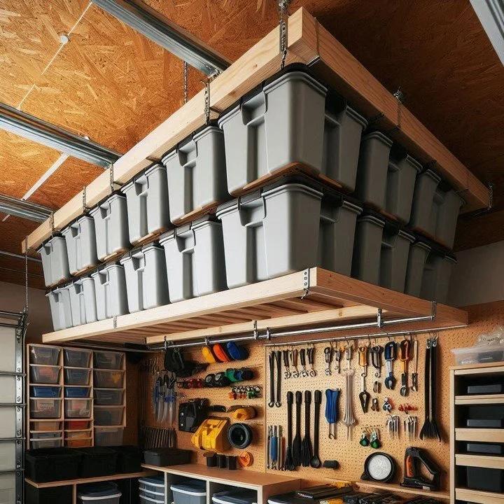 Kleine Werkstatt mit Wand und Deckenlagerung