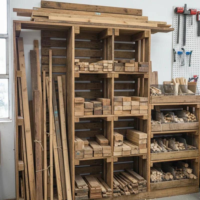 Holzreste Aufbewahrung Werkstatt Ideen für Ordnung