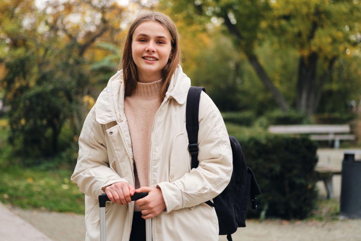 Praktisches Outfit langer Schultag Herbst