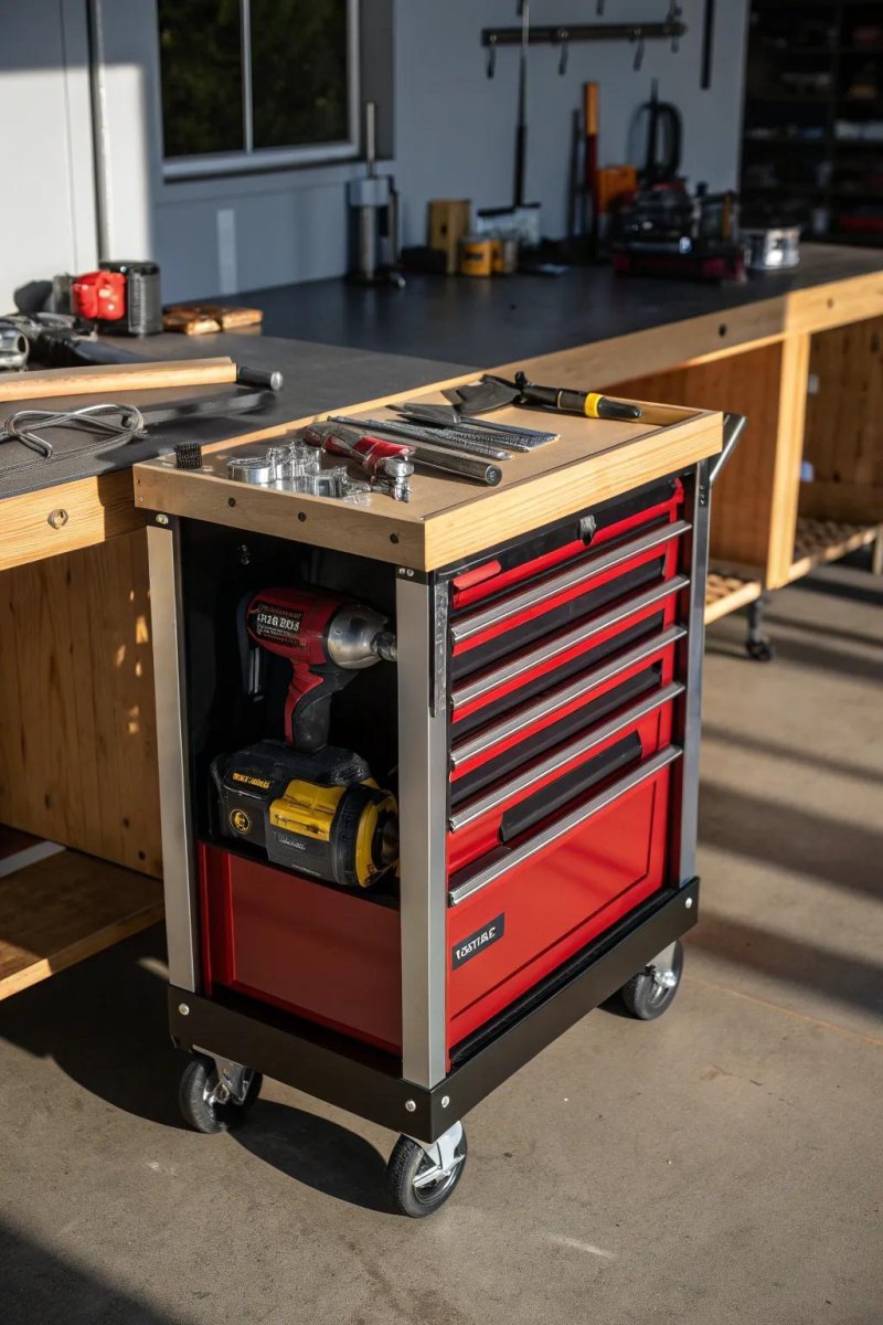 Rollbarer Unterschrank Werkbank