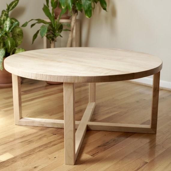 Runder DIY Couchtisch aus Holz