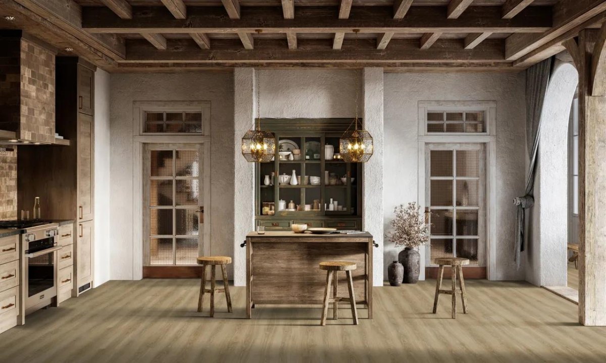 Rustikaler Vinylboden Holzoptik Landhaus