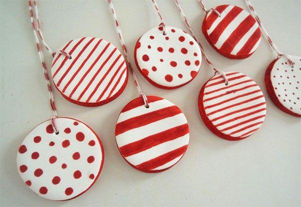 Salzteig Weihnachtsbaum Schmuck Ideen zum Basteln