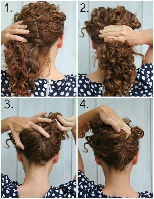 Schnelle Locken Hochsteckfrisur Alltag