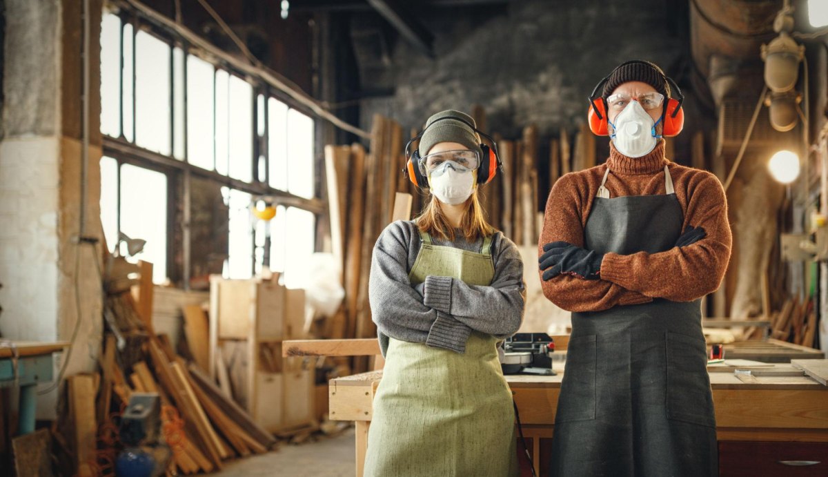 Sicherheitsausrüstung Holzwerkstatt