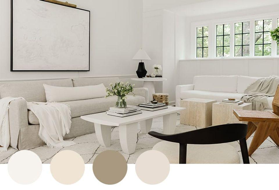 Helles skandinavisches Wohnzimmer