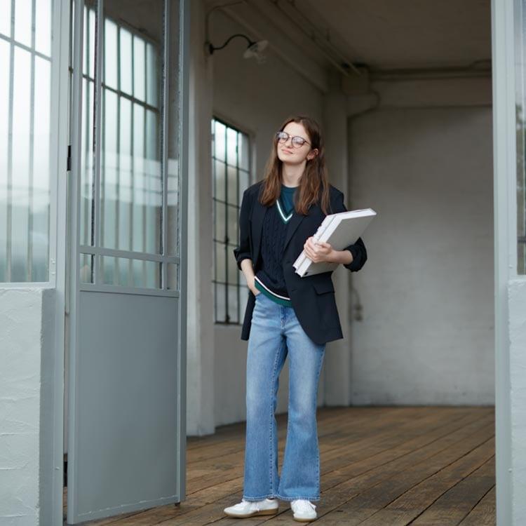 Blazer Outfit für Schule Herbst