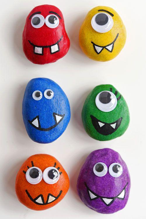 Süße Salzteig Monster Kinder Halloween