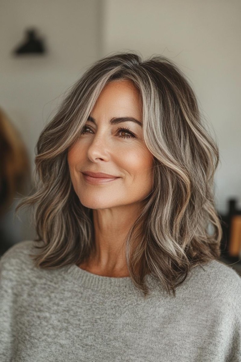 Moderne Haarfarbe Frau ab 50