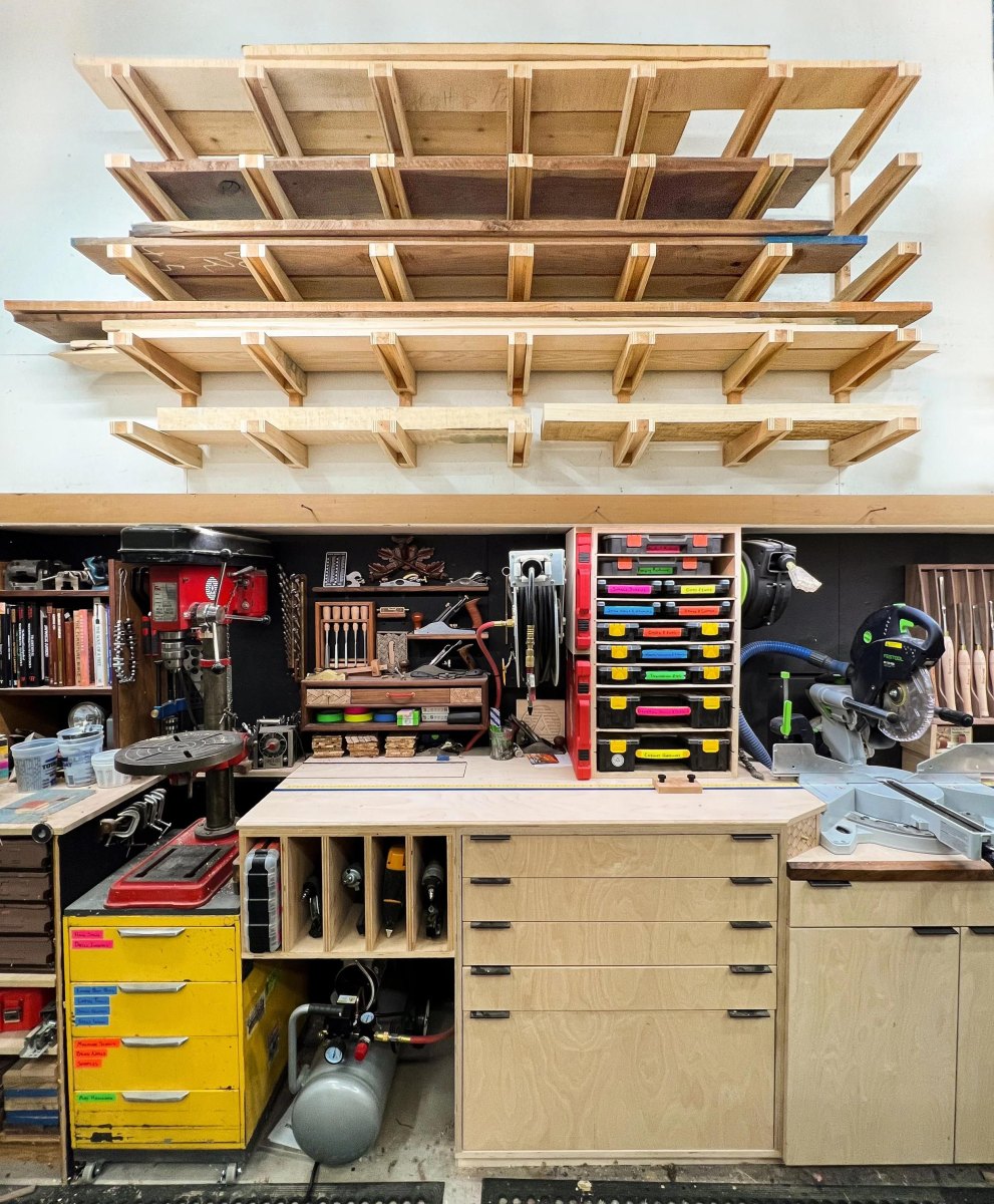Wandhalter für Holzbretter Werkstatt