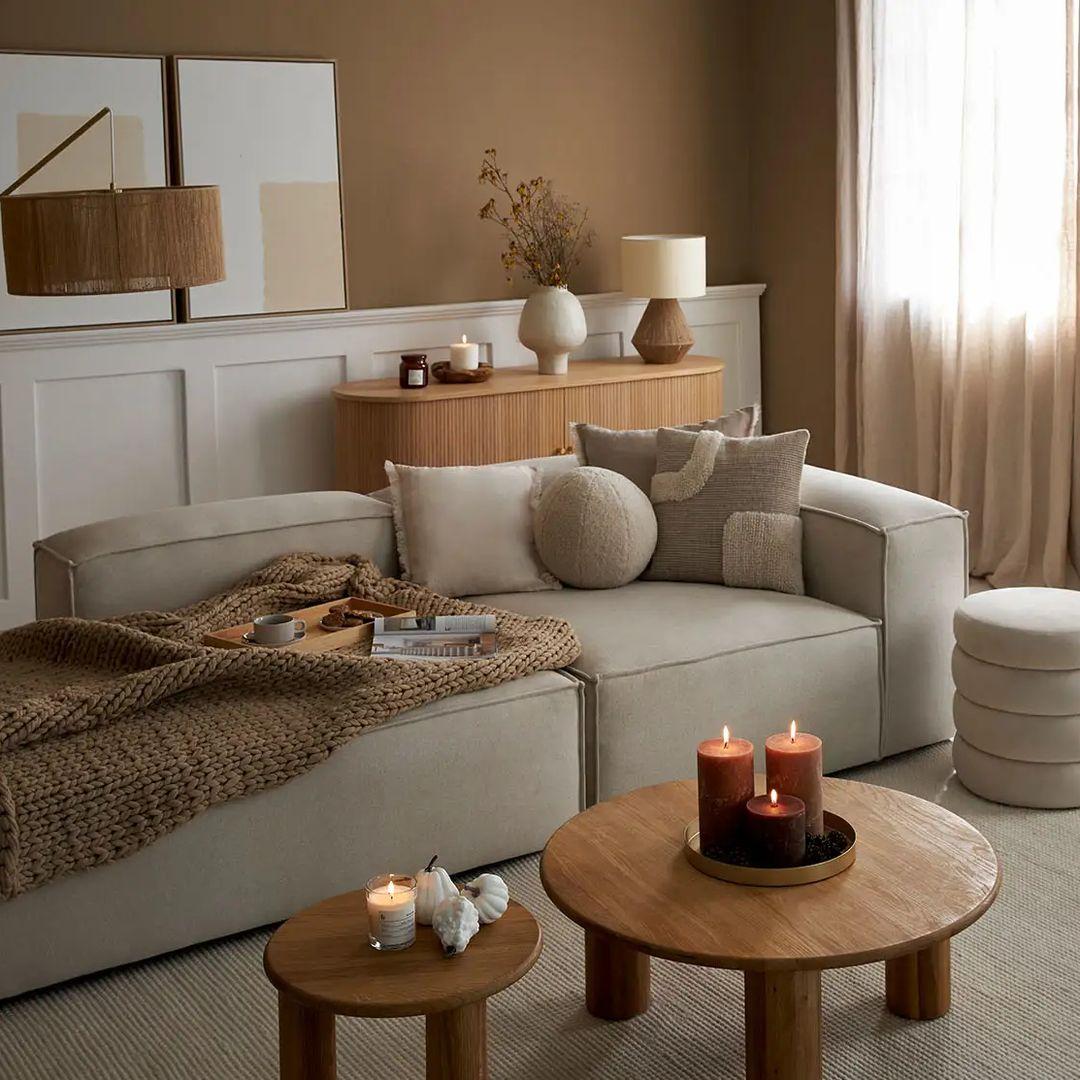 Herbst Wohnzimmer Beige