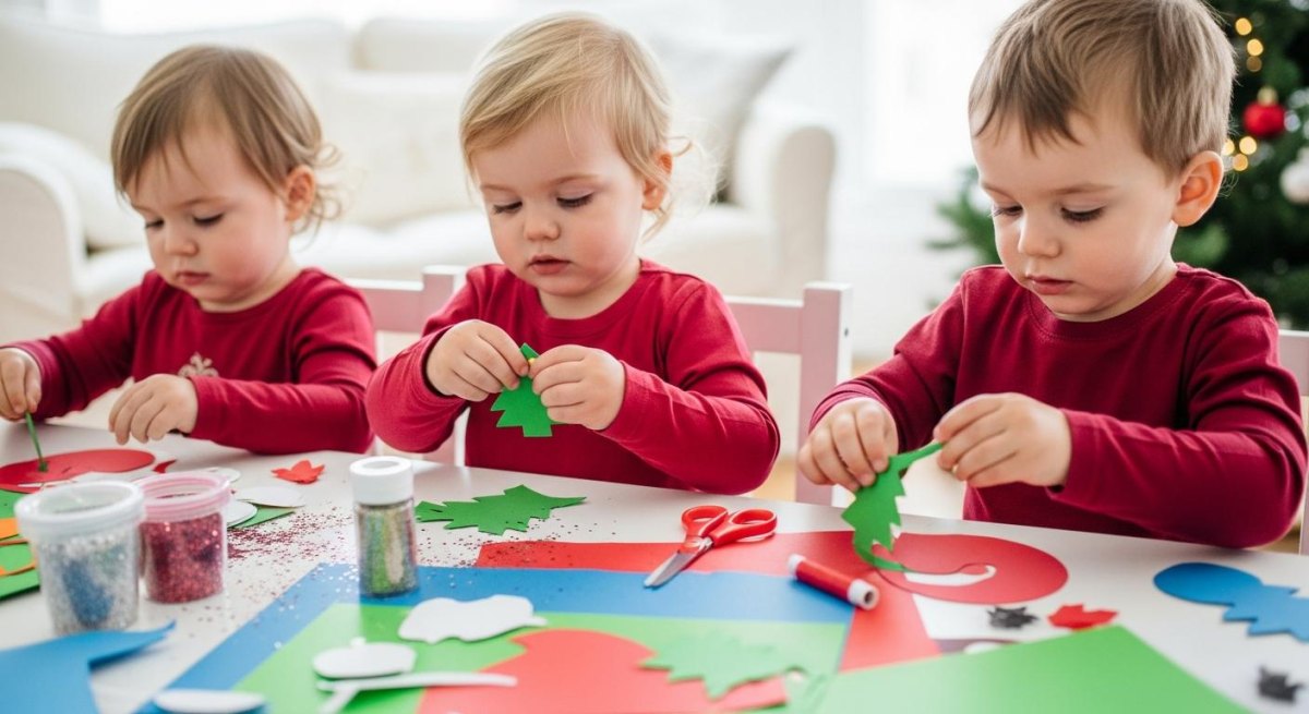 Bunter Papier Weihnachtsbaum