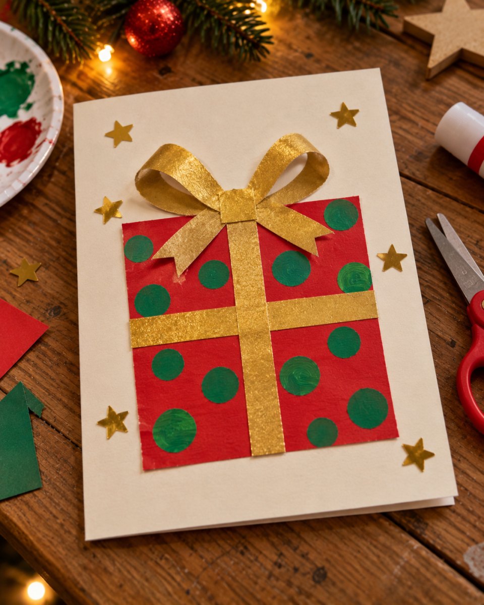 Geschenk Motiv Weihnachtskarte