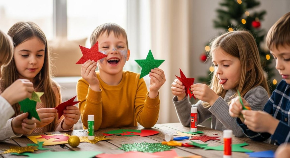 Weihnachtsdeko selber basteln Kinder Ideen für Advent