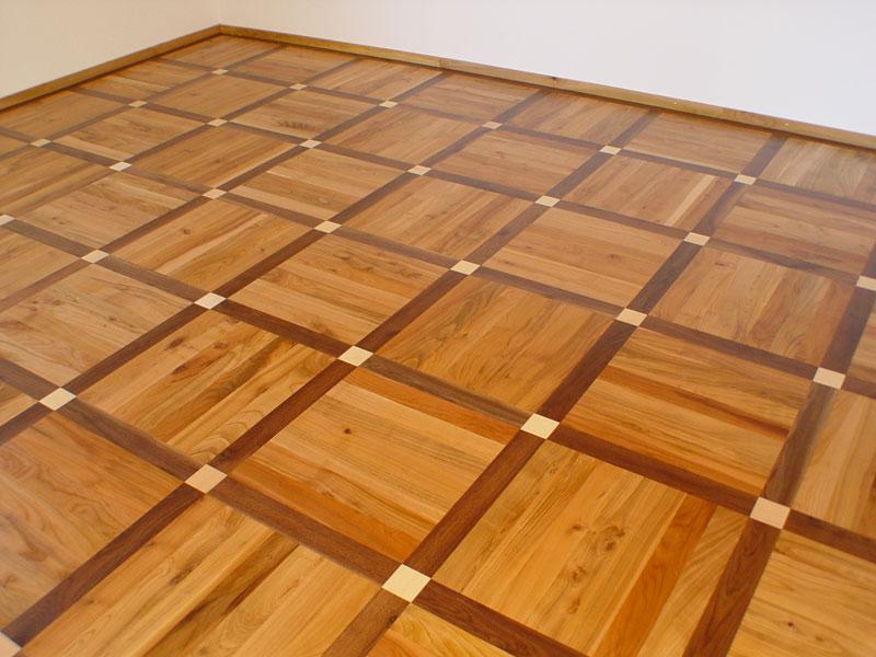 Geometrisches Würfelmuster Parkett